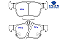 Jogo Pastilha Freio Traseiro Civic 2.0 16v após 2016... - Imagem 1