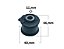 Bucha Bandeja Dianteira - FIT 1.4 8v - 1.5 16v 2003 a 2008- P/Dianteira - Imagem 1