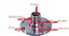 Cubo Roda Dianteiro - Uno 1.5R /1.6R 8v 1987 a 1993  - S/ABS / 4 Furos / 22 Estrias - Imagem 1