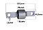 Bucha Suspensão Traseira Braço - FIT 1.4 8v/16v após 2001... - Gravata - Maior 41,8mm - Imagem 1