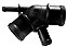 Flange Plástico Camara Fluxo Agua - Golf A4 1.8 20v - Turbo - EA113 1999 a 2001 - Imagem 1