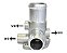 Flange Entrada Dágua ao Cabeçote - Saveiro 1.8 8v AP EFi 1989 a 1996 - Imagem 1