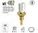 Sensor/Interruptor Temperatura Agua - Injeção Eletrônica - HRV 1.8 16v após 2015... - Imagem 1