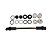 Kit Liame Haste Alavanca Trambulador - Articulação Câmbio - Zafira - Comprimento Liame 19 cm - Imagem 1