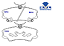 Jogo Pastilha Freio Dianteiro - Civic 1.6 16v 1995 a 2000 - Imagem 1