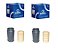 2 Kit Amortecedor Dianteiro - Apollo 1.8 8v 1990 a 1992 - Batente / Coifa - Imagem 1