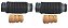 2 Kit Amortecedor Traseiro - Elantra 2.0 16v 2011 a 2019 - Batente / Coifa - Imagem 1