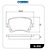 Jogo Pastilha Freio Traseiro - New Beetle 2.0 8v 2007 a 2010 - Imagem 1