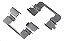 Kit Trava Mola Pastilha Freio Dianteiro - S10 2.8 16v 02/2012 a 2016 - P/ 1 Roda - Imagem 1