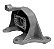 Coxim Motor Traseiro LE - Doblo 1.3/1.6 16v 2002 a 2006 - Imagem 2