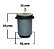 Bucha Bandeja Dianteira P/Traseira Inferior Hilux 2.5/2.7/3.0 16v - 4x2 2005 a 2015 - Maior - Imagem 3