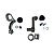 Kit Suporte do Radiador Meriva 1.8 8v/16v 2002 a 2013 - Imagem 1
