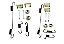 2 Kit Reparo Mola Patim Freio Traseiro Fiorino 1.4 8v após 2014... - Imagem 1