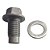 Bujão Dreno Carter Óleo Motor 12mm Corona 1.6 16v 1992 a 1997 - Com Anel - Imagem 3