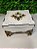 Caixa com tampa 13,5x13,5x8cm em mdf branco 3mm Crisma, Espirito Santo, Batizado - Imagem 4