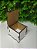Caixa com Tampa articulada em mdf branco 6cm x 6cm x 4,5cm - Imagem 3