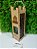 Caixa de Vinho com detalhes vazados em mdf cru 3mm 32cm x 10cm x 10cm - Imagem 1