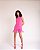 Mini Dress Newprene com franjas bordadas Pink - Imagem 2