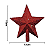 Ponteira De Árvore de Natal Estrela Vermelha 15cm - Attic - Imagem 3