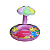 Boia Inflável Infantil Com Guarda Sol 67cm - POP Brinquedos - Imagem 2
