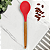 Colher De Silicone Vermelha Cabo De Madeira 31cm - Em Casa Tem - Imagem 4