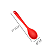 Colher de Silicone Vermelha 27cm - Em Casa Tem - Imagem 4