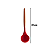 Concha de Silicone Vermelha Cabo de Madeira 31cm - Em Casa Tem - Imagem 5