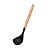 Concha de Silicone Preta Cabo de Madeira 31 cm - Em Casa Tem - Imagem 4