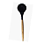 Concha de Silicone Preta Cabo de Madeira 31 cm - Em Casa Tem - Imagem 1
