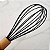 Batedor Manual Fouet Silicone Preto Com Cabo de Madeira - Em Casa Tem - Imagem 4