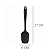 Espátula de Silicone Reta Preta 27cm - Em Casa Tem - Imagem 3