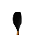Espátula de Silicone Preta Cabo de Madeira 32cm - Em Casa Tem - Imagem 2
