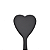 Espátula De Silicone Coração Preto 28cm - Em Casa Tem - Imagem 3