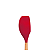 Espátula De Silicone Vermelha Cabo De Madeira 32cm - Em Casa Tem - Imagem 4
