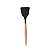 Espátula De Silicone Com Cabo de Madeira Preta - Em Casa Tem - Imagem 1