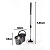 Mop Com Centrifuga Inox e Cabo em Inox Com 2 Refil de Microfibra 9 Litros - Imagem 3
