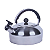 Chaleiras Em Inox Diversas Cores Com Apito 2L 21CM x 18CM - Imagem 1