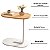 MESA DE APOIO LATERAL ESTILO INDUSTRIAL EM  MDF E FERRO - Imagem 4