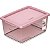 Caixa Organizadora Cristal Rosa com Trava 7,5l - Imagem 1