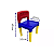 Mesa e Cadeira Educativa Tritec Para Brincadeiras Sortidas - Imagem 4