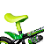 Bicicleta infantil aro 12 com rodinha Nathor preto e verde - Imagem 4
