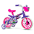 Bicicleta infantil aro 12 com rodinha Nathor Violet - Imagem 1
