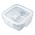 Pote Hermetico Quadrado 310ml Vidro Flashgood - Imagem 3