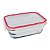 POTE HERMETICO VIDRO QUADRADO 500 ML - Imagem 1