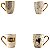 Caneca Xicara Detalhes Dourado Diversos Modelos - Imagem 2