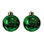 Kit 2 Bolas 7cm Brilhantes Enfeite de Árvore de Natal - Imagem 3