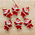 Kit 6 Papai Noel 6 cm Para Árvore de Natal - Imagem 3