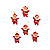 Kit 6 Papai Noel 6 cm Para Árvore de Natal - Imagem 2
