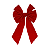 Laço Vermelho de Natal Lacinho Natalino Decoração 25cm x38cm - Imagem 2