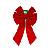 Laço Vermelho de Natal Lacinho Natalino Decoração 25cm x38cm - Imagem 1